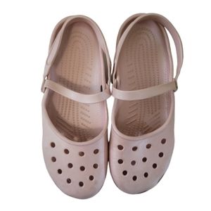 Crocs Blush Pink  'Shayna' Mary Jane Slip-on Shoes